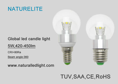 5W G50  Led Bulbs Global Led Candle Bulbs 420 - 450 lm CRI 80Ra