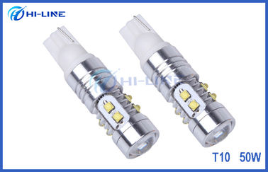 High Power LED Car White Side Wedge Light Bulbs 50 Watt T10 LED Bulbs W5W 161 194 R3 CREE