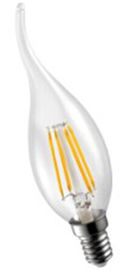 360 Degree IP20 4 Watt LED Candle Light Bulbs in Warm White 2700K