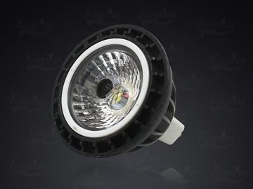 Black PC Body MR16 6W COB Pure white LED Spot Light Bulbs High Brightness