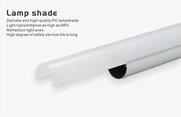 IP54 AL + PC 4 Foot LED Tube 18W SMD2835 for Corridor , transparant / frosted cover