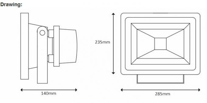 High Brightness Classic 50W Outdoor LED Flood Lights CE PSE RoHS