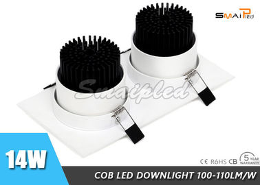 high lumens 2x7w Quality LED Downlights cob led ceiling downlight CRI>82