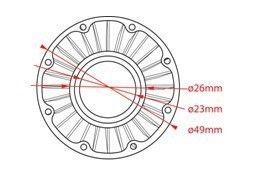 School 5000K 7w GU10 LED Spotlight MR16 50Hz / 60Hz , Reflector 25°