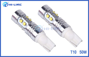 High Power LED Car White Side Wedge Light Bulbs 50 Watt T10 LED Bulbs W5W 161 194 R3 CREE