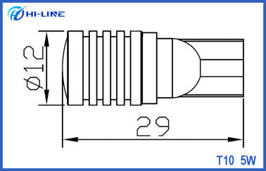 Aluminum T10 LED Bulbs W5W 161 194 R3 CREE LED Car Side Wedge Light Bulbs 12V ~ 24V DC