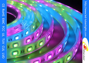 White 28W IP65  Flexible 24V LED Strip Lights For Home , Night Club Ornament