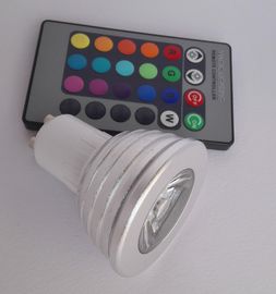 RGB 3 W GU10 LED Spotlight Remote Control 16 Colors Beam Angle 30°